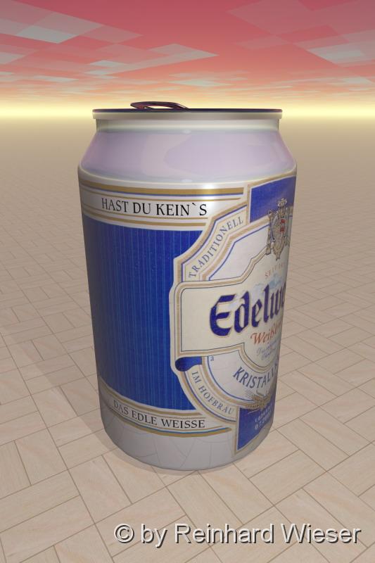 Edelweissdose Kristall.jpg - Edelweiss Weissbier in der Dose